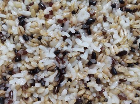 雑穀米　ズーム撮影 雑穀米,発芽玄米,古代米の写真素材