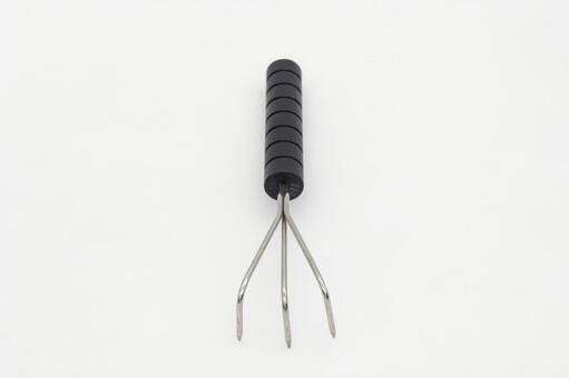 三本熊手（白背景） 熊手,三本熊手,道具の写真素材