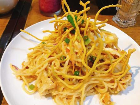 東京、ミャンマー料理店のココナッツ混ぜ麺 東京、ミャンマー料理店のココナッツ混ぜ麺 東京,麺,麺料理の写真素材