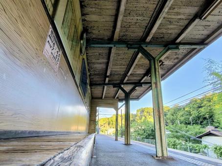 Photo, kobe electric railway, ao line, mikiuenomaru station, 