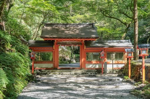 京都 貴船神社 奥宮 神門 京都 貴船神社 奥宮 神門 貴船神社,貴船,神社の写真素材
