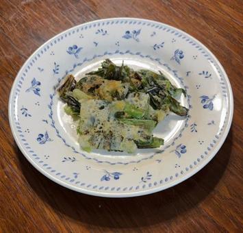 R7.10.07 ニラチヂミ R7.10.07 ニラチヂミ ニラ,チヂミ,ニラチヂミの写真素材