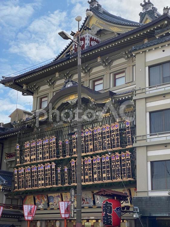 京都南座のまねき上げ 京都,南座,まねき上げの写真素材