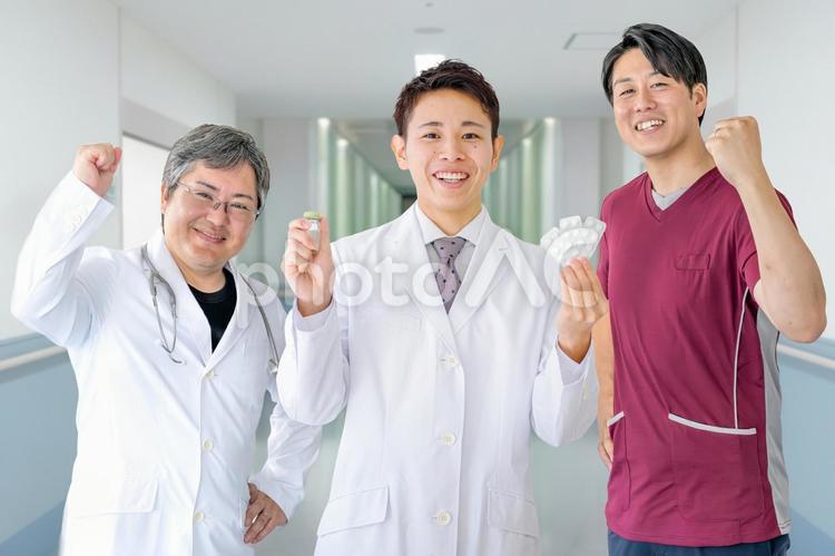 爽やかな医療チーム 医師,薬剤師,医者の写真素材