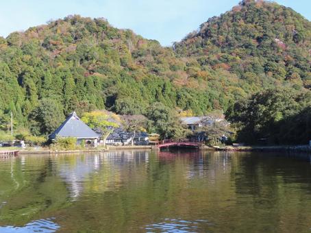 三方五湖 三方五湖,湖巡りの風景,秋全開の写真素材