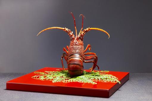 茹でた伊勢海老の飾り7 茹でた伊勢海老の飾り7 伊勢海老,エビ,正月の写真素材