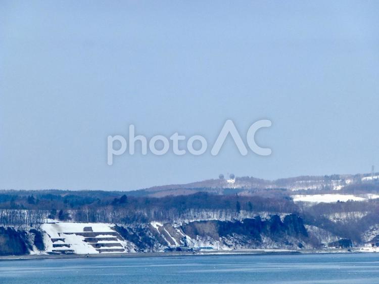 砕氷船からの景色 北海道,知床,旅行の写真素材