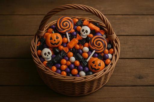 ハロウィン かご キャンディ かわいい ハロウィン かご キャンディ かわいいの写真