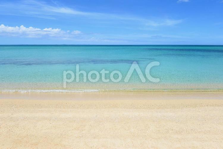沖縄　美しい海の風景　プライベートビーチ 日本,沖縄,海の写真素材