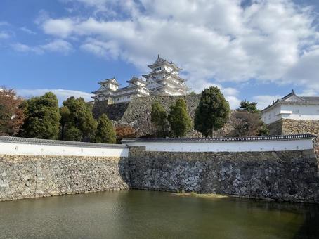 姫路城 姫路城 姫路,姫路城,風景の写真素材