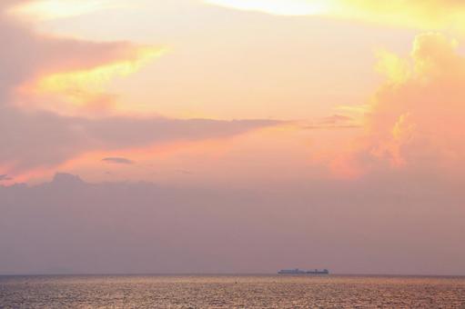 淡路島の夕焼け 淡路島の夕焼けの写真