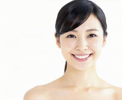 美肌の日本人女性　AI生成画像 の写真