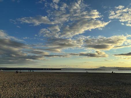 夕暮れの海 夕暮れの海 空,海,景色の写真素材