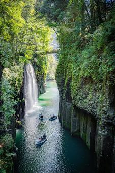 宮崎県　高千穂峡の風景 高千穂峡,宮崎,九州の写真素材