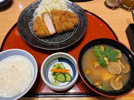 ロースかつ定食 ロースかつ定食,定食,ロースかつの写真素材