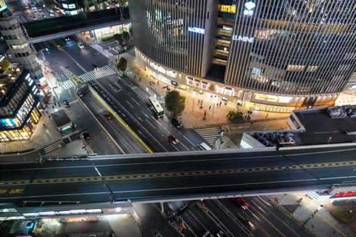銀座の夜景 銀座の夜景 銀座,夜景,都内の写真素材