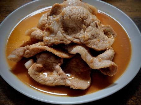 豚の生姜焼き 豚の生姜焼きの写真