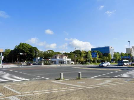 つくば駅前交差点 つくば駅前交差点 つくば市,つくば駅,筑波研究学園都市の写真素材