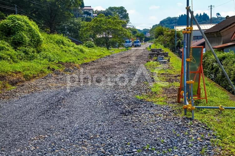 BRTバス専用道建設中（2014年9月） brt,バス専用道,東日本大震災の写真素材