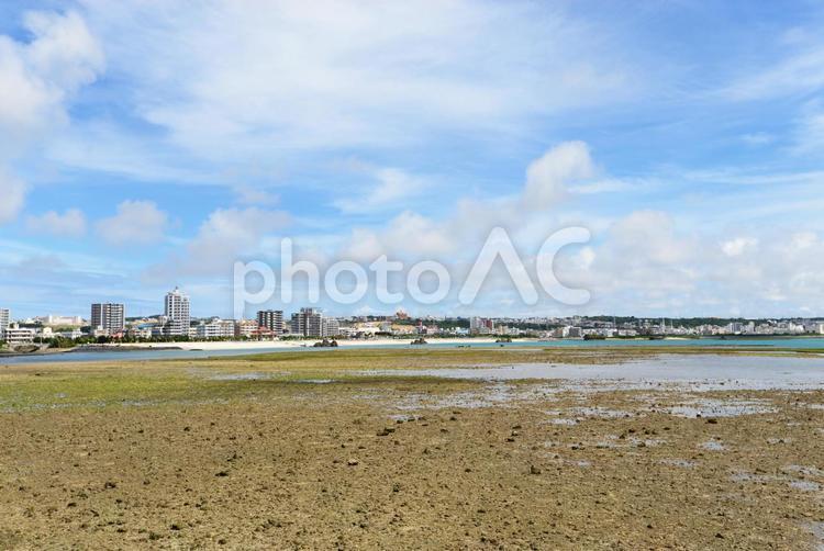 沖縄の海　引潮の風景　 日本,沖縄,海の写真素材