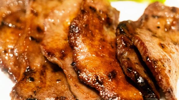 牛タン 牛タン 牛タン焼き,牛タン,タン塩の写真素材