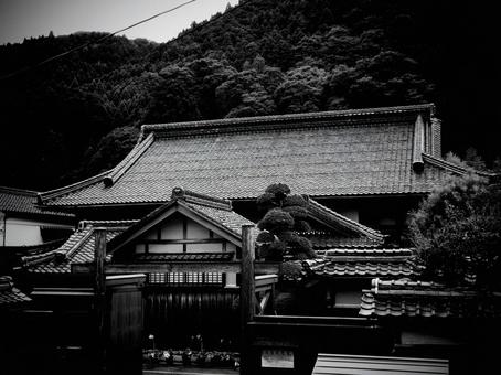 鳥取県-石谷家住宅-主屋-白黒 鳥取県-石谷家住宅-主屋-白黒 石谷家,住宅,重要文化財の写真素材