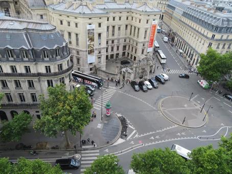フランス、パリ中心部、オペラ座周辺の景色 フランス、パリ中心部、オペラ座周辺の景色 パリ中心部,展望,風景の写真素材