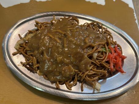 カレー焼きそば ソース焼きそば,焼きそば,焼そばの写真素材