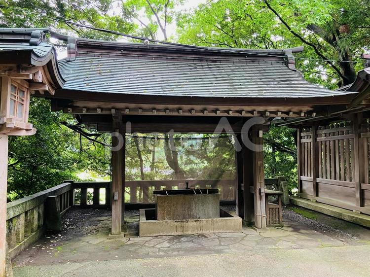 雄山神社　前立社壇　手水舎 雄山神社,前立社壇,富山県中新川郡の写真素材