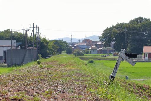 三木鉄道、宗佐駅付近の廃線跡 三木鉄道、宗佐駅付近の廃線跡 三木鉄道,廃線,廃線跡の写真素材