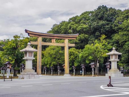 【奈良県】橿原市・橿原神宮 橿原神宮,寺社仏閣,パワースポットの写真素材