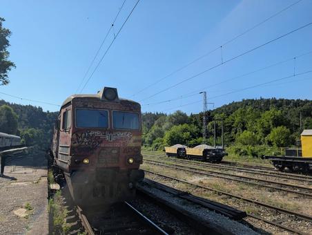 ブルガリアの電車 ブルガリアの電車の写真