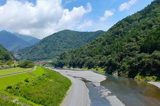 大井川の絶景 大井川の絶景 自然,大井川,大自然の写真素材