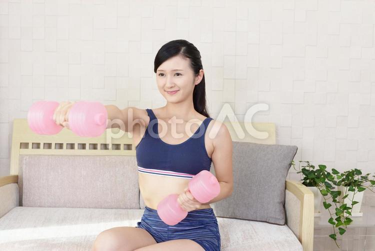 女性　ワークアウト ダイエット,健康,ワークアウトの写真素材