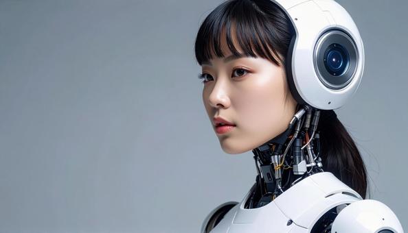 美しい女性型サイボーグ(日本人) 美しい女性型サイボーグ(日本人)の写真