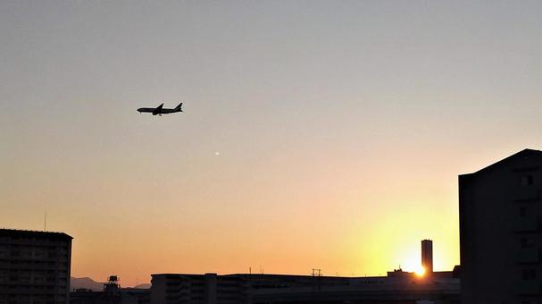 夕暮れの空の写真