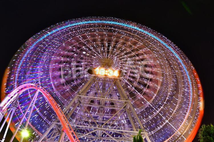 風景　横浜みなとみらいの夜景 風景,横浜,みなとみらいの写真素材