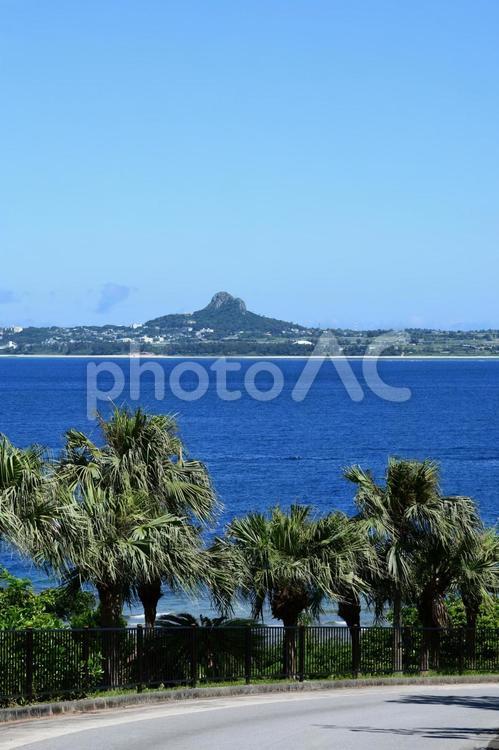 沖縄　伊江島の風景 日本,沖縄,海の写真素材