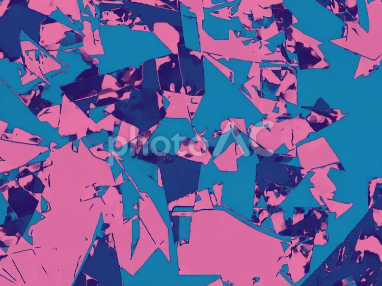 ピンクの図形のテクスチャ背景 ピンク,横長,背景の写真素材