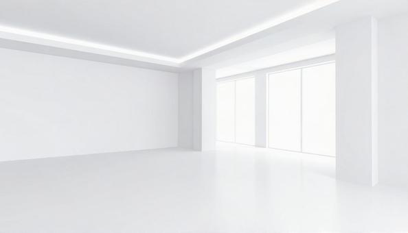 シンプルな白い部屋の背景 シンプルな白い部屋の背景の写真