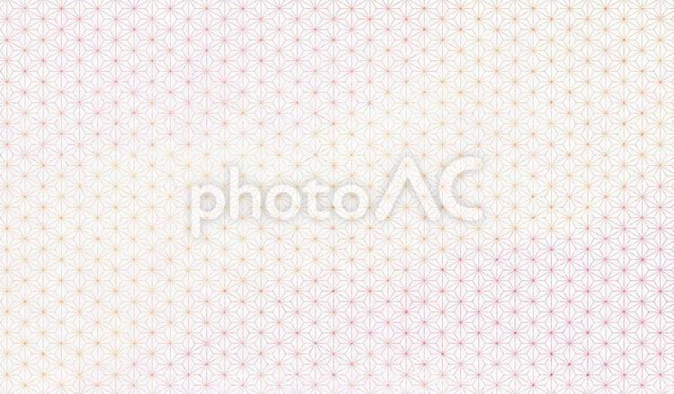 ピンク系の明るい麻の葉模様の和風背景素材 ピンク,シンプル,麻の葉の写真素材