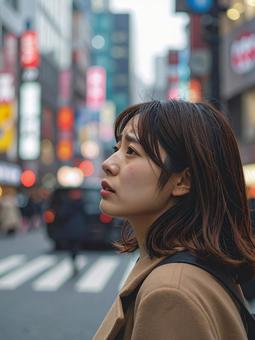 悲しい顔をしている女性 悲しい顔をしている女性の写真