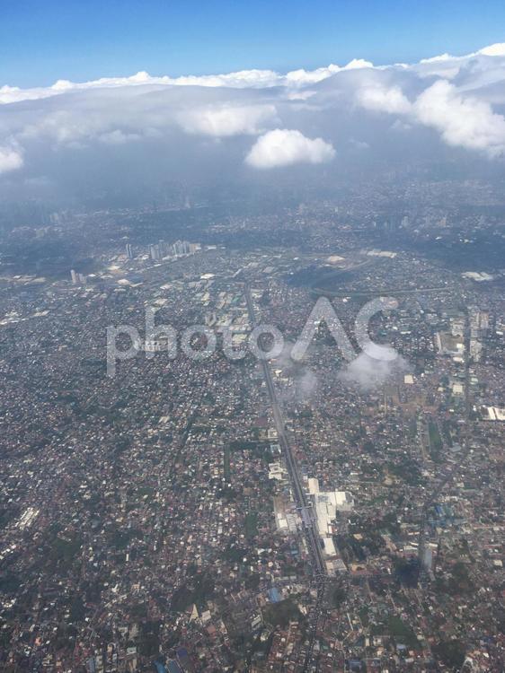 空中写真（アンティポロ市） アンティポロ市,リサール州,フィリピンの写真素材