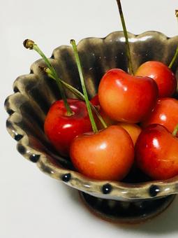 さくらんぼ サクランボ,チェリー,果物の写真素材