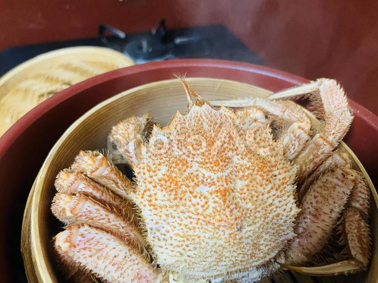 毛蟹、蒸籠蒸し 毛蟹、蒸籠蒸し カニ,蒸籠,蒸しガニの写真素材