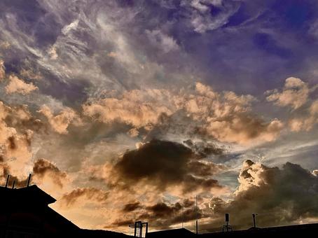 夕焼け空 夕焼け空の写真