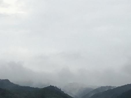 Photo, mountain, sky, fog, 