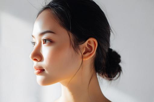 女性のアップ 女性のアップの写真