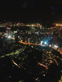 東京タワーからの夜景の写真
