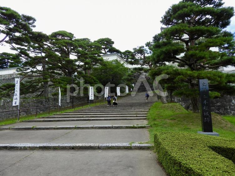 史跡二本松城跡箕輪門前 二本松城,二本松市,城郭の写真素材